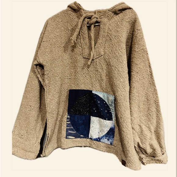 El Paso Saddleblanket Tops - Hand Woven Hoody Size XL